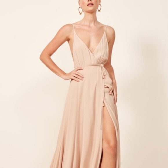 ✨ SALE✨ Reformation Callalily Dress - Champagne - Picture 2 of 8
